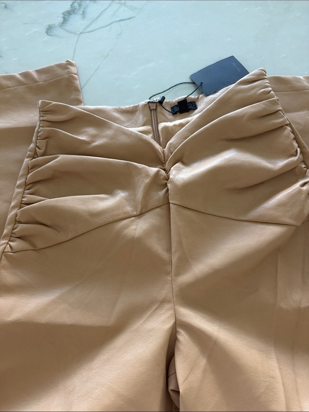 ✨ NBD Sophia Faux Leather Pants in Beige / Champagne ✨ - Picture 9 of 9